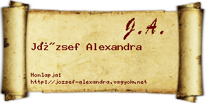 József Alexandra névjegykártya