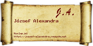 József Alexandra névjegykártya