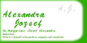 alexandra jozsef business card